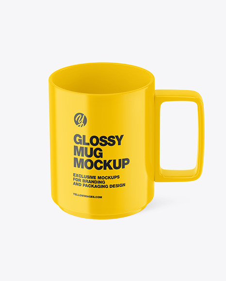 Glossy Mug Mockup