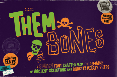 Them Bones: A Fun Novelty Font for Halloween