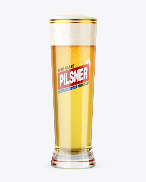 Pilsner Beer Glass Mockup, Compatible With Affinity Designer By ariodsgn