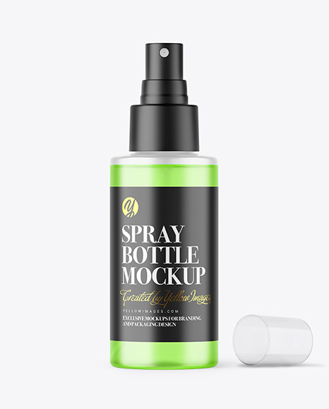 Frosted Spray Bottle Mockup