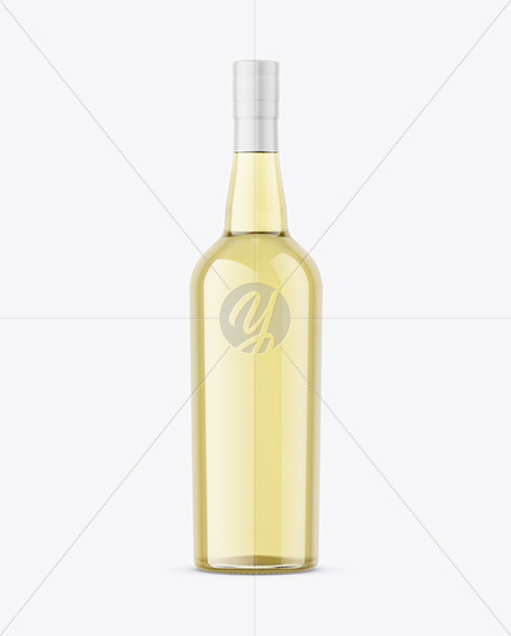Clear Glass White Wine Bottle Mockup alcohol 106052