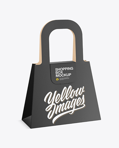 Rigid Shopper Box Mockup
