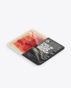 Plastic Tray With Glossy Film & Sliced Jamon Mockup