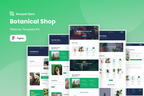 Bouguet Store - Botanical Shop Website Template