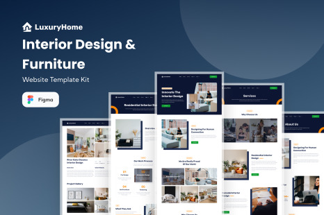 LuxuryHome - Interior Design &amp; Furniture Website Template