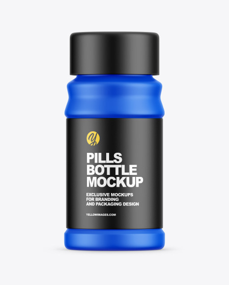 Matte Pills Bottle Mockup