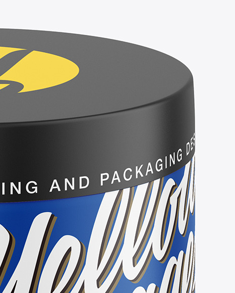 Matte Cosmetic Jar Mockup butter 103592