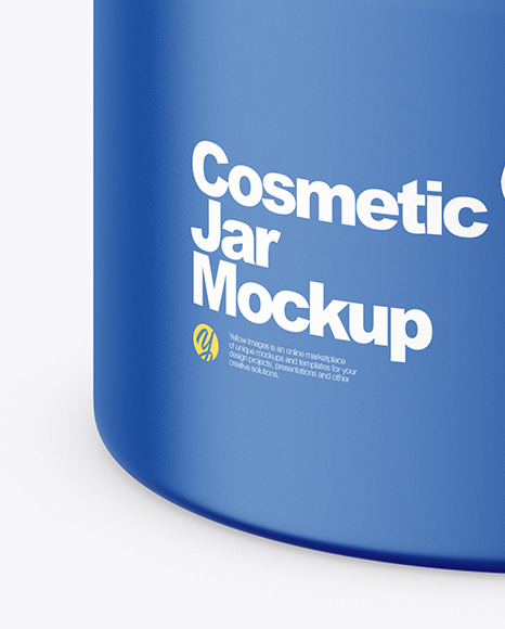 Matte Cosmetic Jar Mockup care 103593