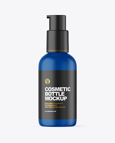 Matte Cosmetic Bottle Mockup