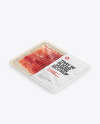 Plastic Tray With Matte Film & Sliced Jamon Mockup