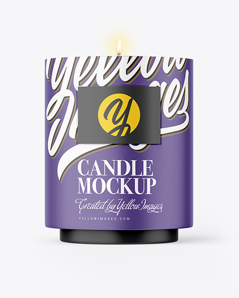 Matte Candle Mockup