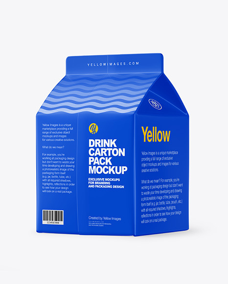 Drink Carton Pack Mockup