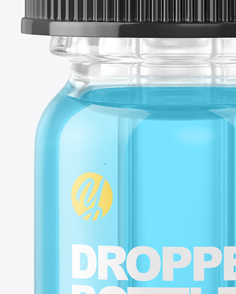 5ml Clear Glass Dropper Bottle Mockup cosmetic 162263