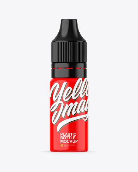 Glossy Mini Dropper Bottle Mockup