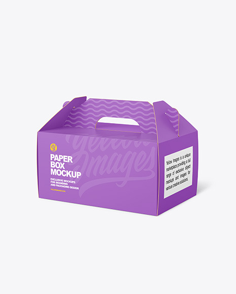 BOX WITH HANDLE MOCKUPS