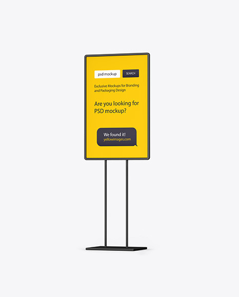 Plastic Stand Mockup