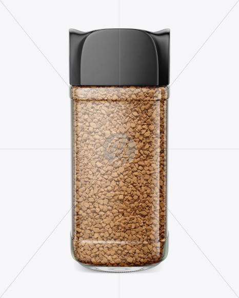 Glass Jar Of Instant Coffee Mockup brown 162258