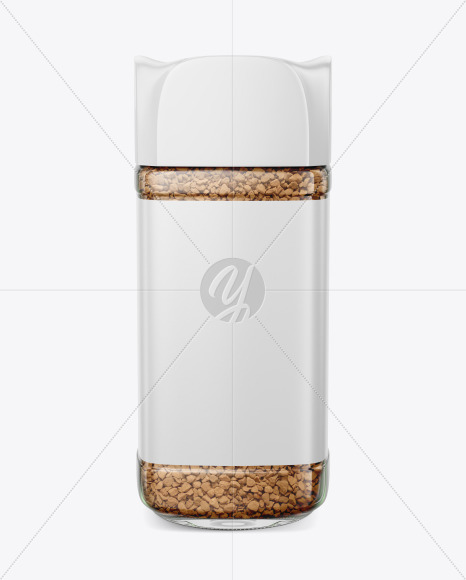 Glass Jar Of Instant Coffee Mockup 3.3oz 162255