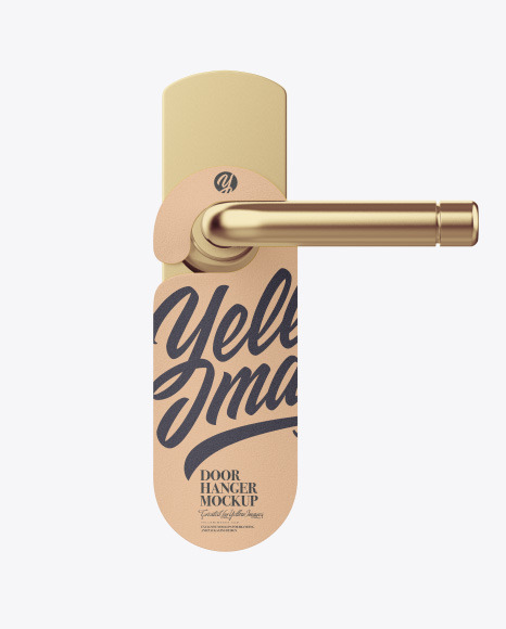 Kraft Door Hanger Mockup