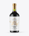 Green Glass Red Wine Bottle Mockup