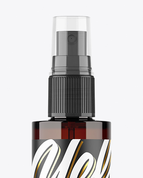 Amber Spray Bottle Mockup bebbles 161993
