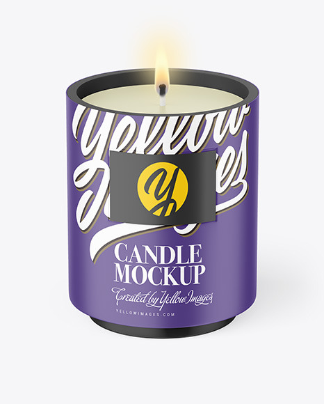 Matte Candle Mockup