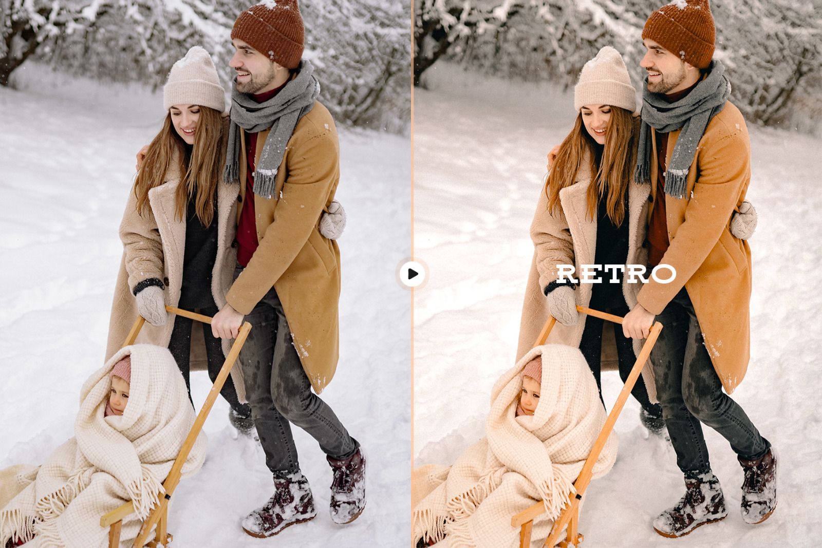 Christmas Magic Lightroom Presets on Yellow Images Creative Store