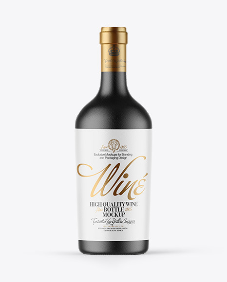 Ceramic Wine Bottle Mockup