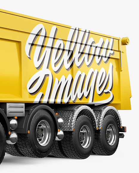 Tipper Truck Mockup - Half Side View dumper 157799