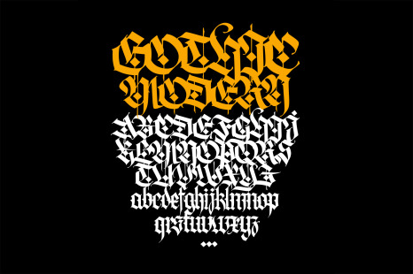 Gothic modern letters!