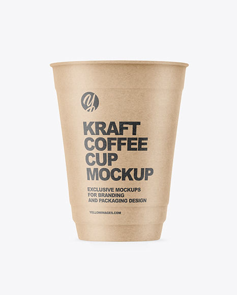 Kraft Coffee Cup Mockup