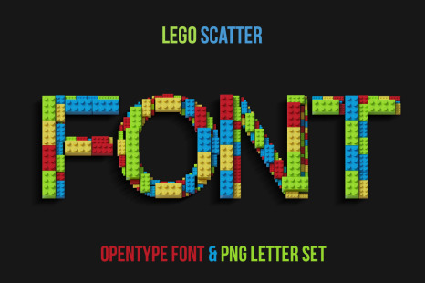 Lego Scatter Font