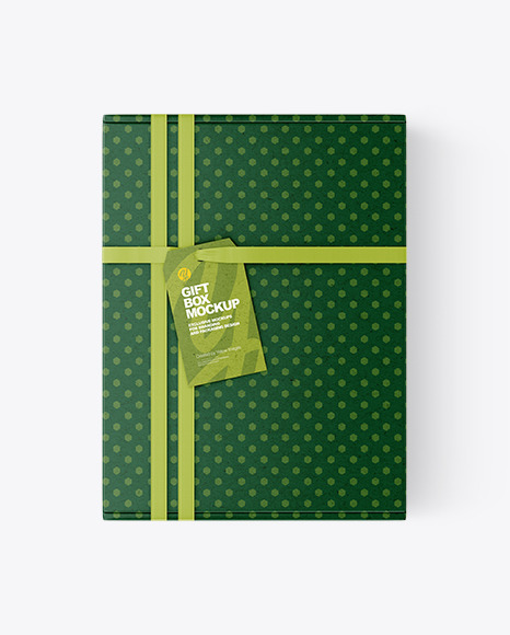 Kraft Paper Gift Box Mockup
