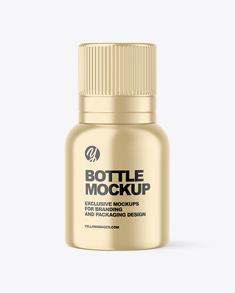 Metallic Bottle Mockup