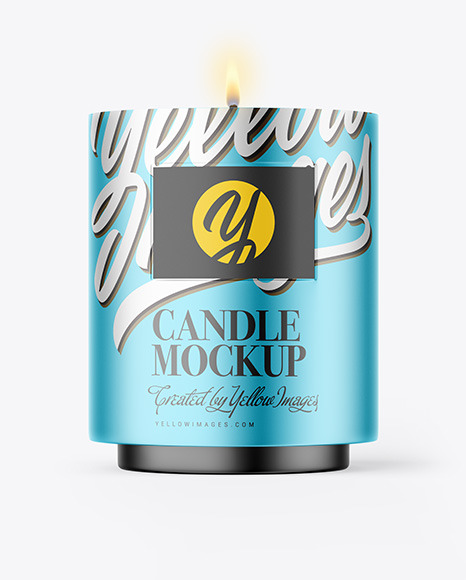 Metallized Candle Mockup