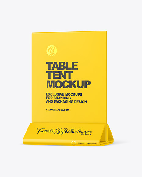 Table Tent Mockup