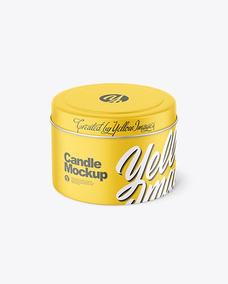 Matte Candle Mockup