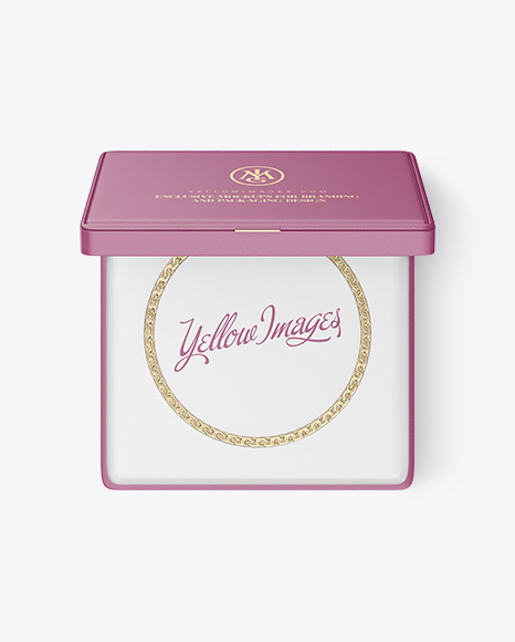 Jewelry Necklace Case Mockup