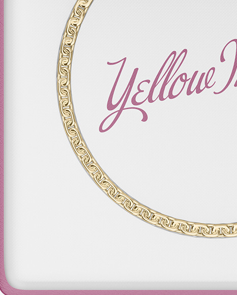 Jewelry Necklace Case Mockup