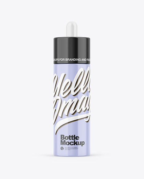 Glossy Dropper Bottle Mockup