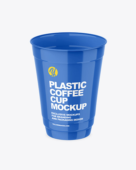 Glossy Coffee Cup Mockup