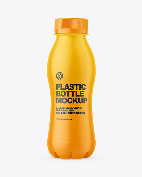 Matte Plastic Bottle Mockup
