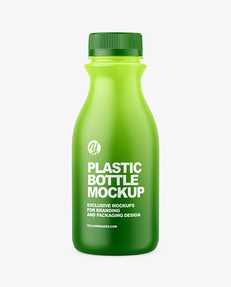 Matte Plastic Bottle Mockup