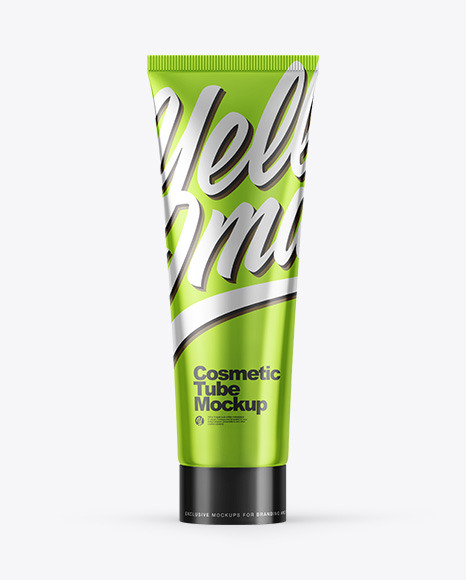 Metallic Cosmetic Tube Mockup