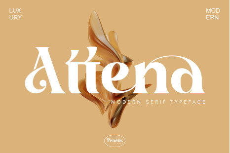 Attena - modern serif typeface
