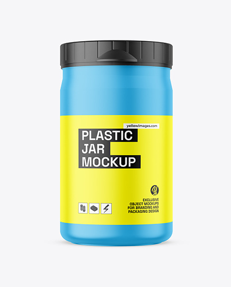 Matte Cosmetic Jar Mockup