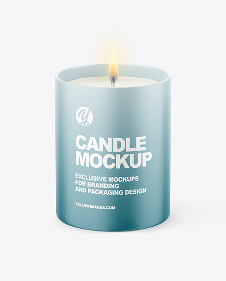 Matte Candle Mockup