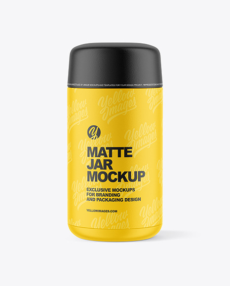 Matte Textured Jar Mockup