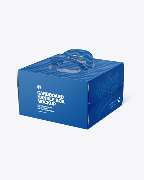 BOX WITH HANDLE MOCKUPS