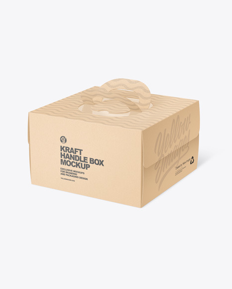 BOX WITH HANDLE MOCKUPS